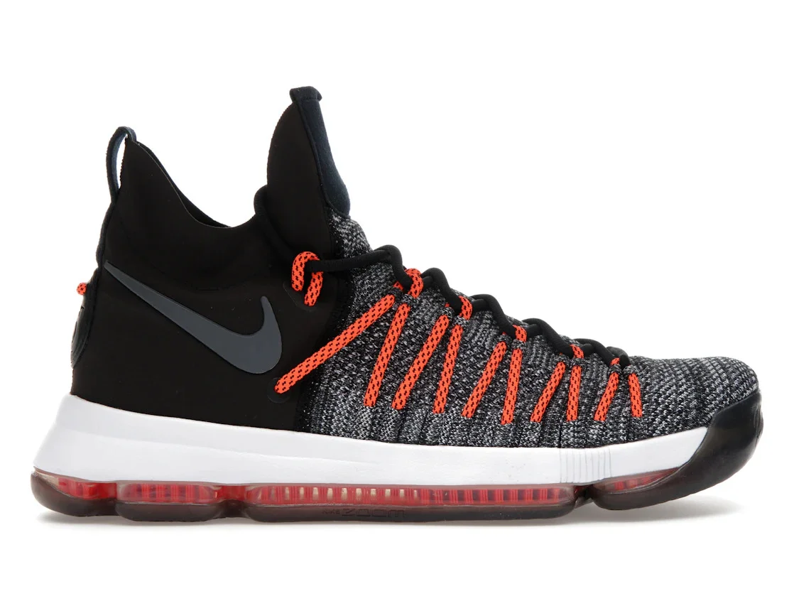 Nike KD 9 Elite Dark Grey Hyper Orange - 1