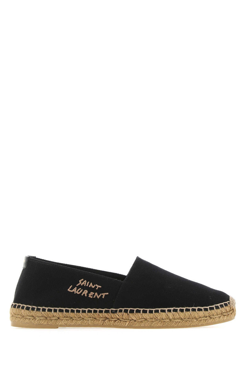 Saint Laurent Men Black Canvas Espadrilles - 1