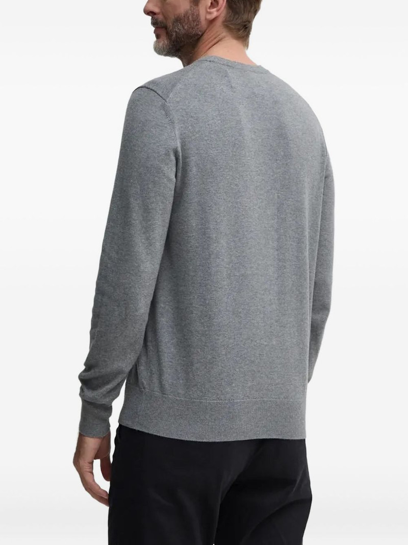 BOSS logo-patch crew-neck sweater outlook