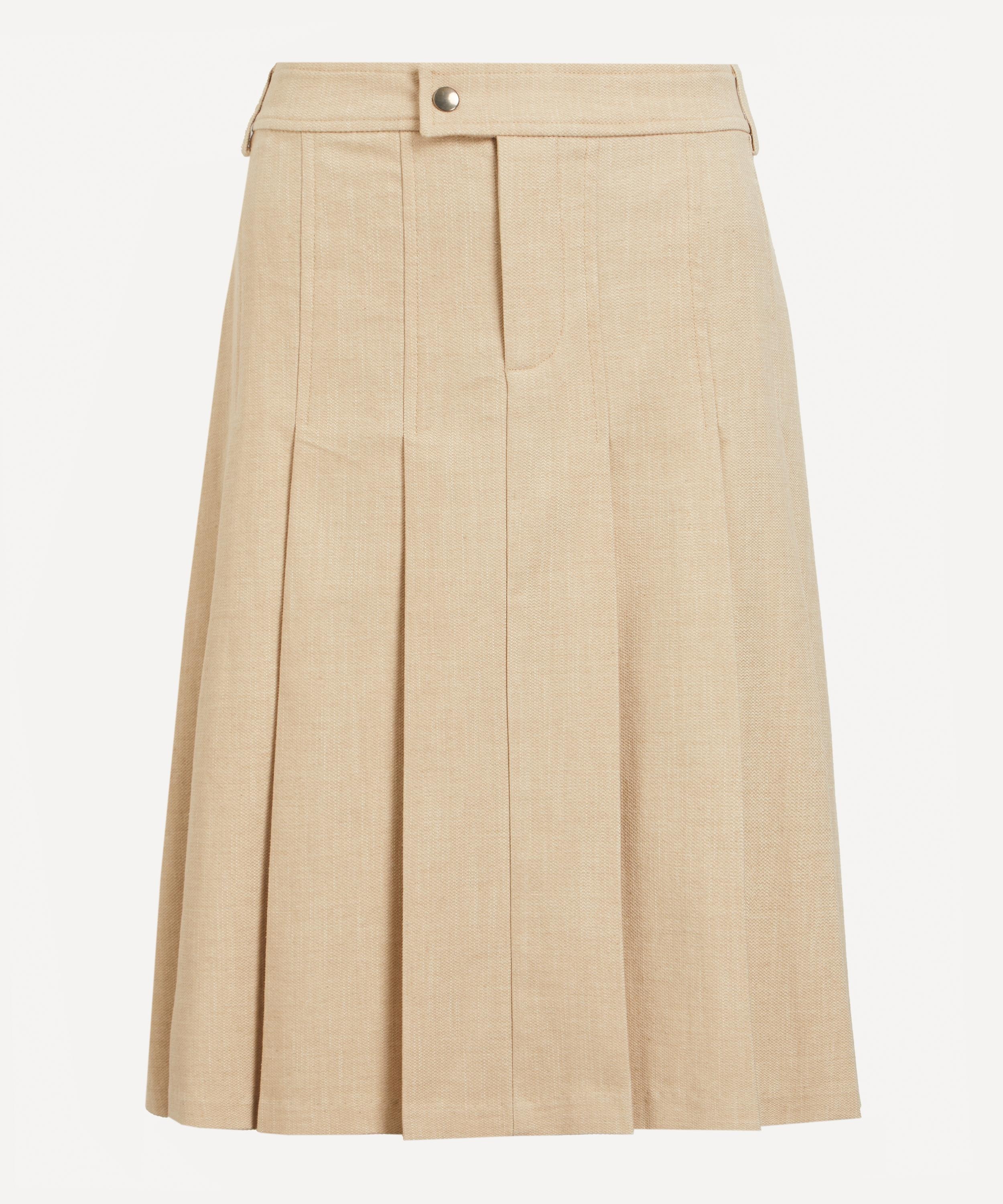 Lai Pleated Midi Skirt - 1