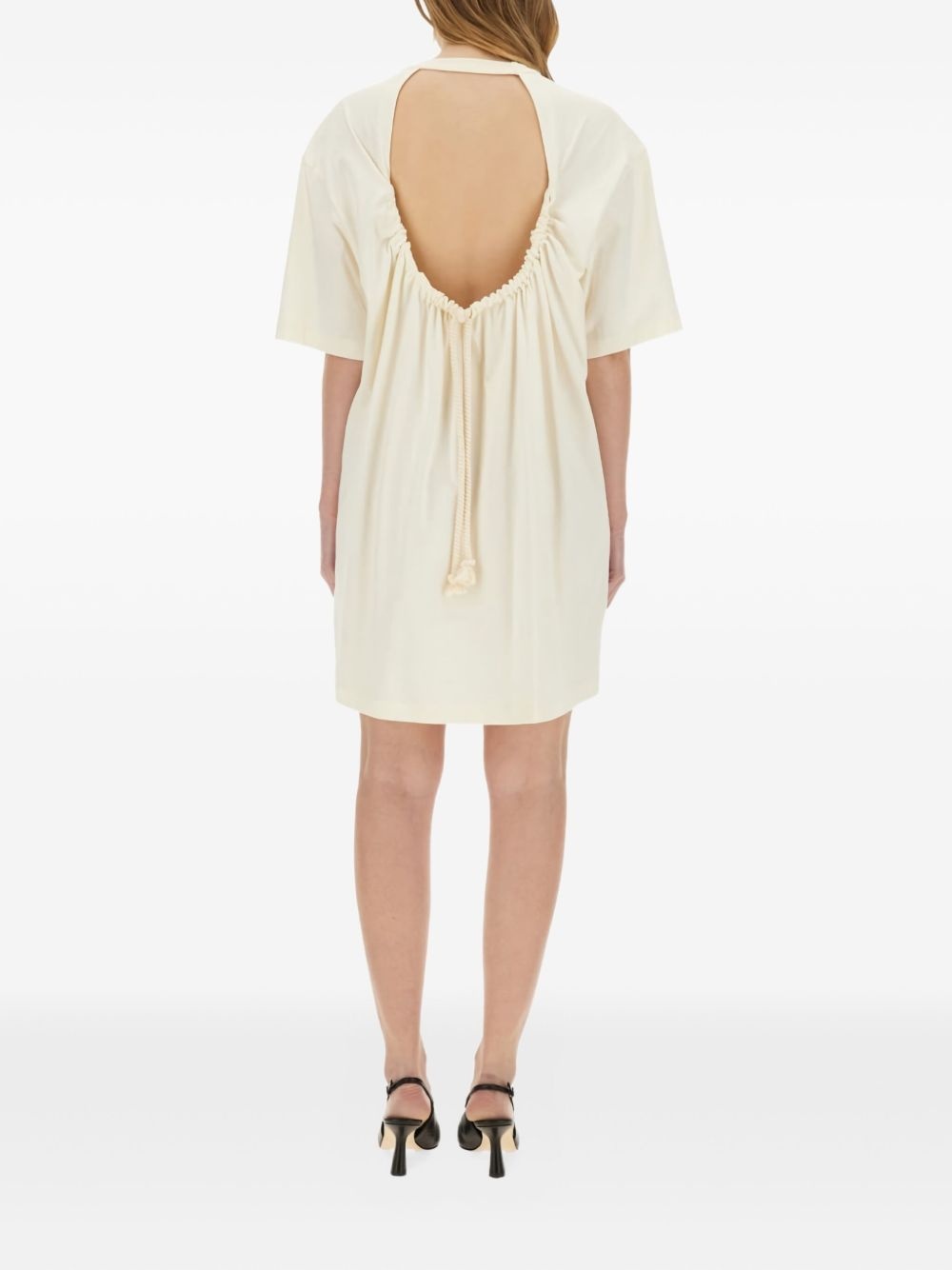 logo-patch mini dress - 3