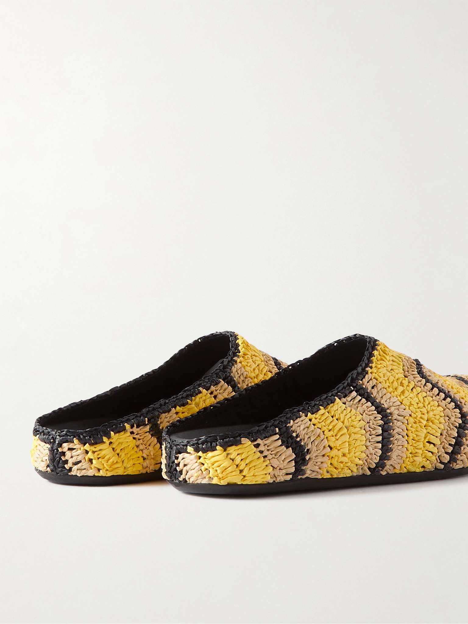 + No Vacancy Inn Striped Woven Mules - 5