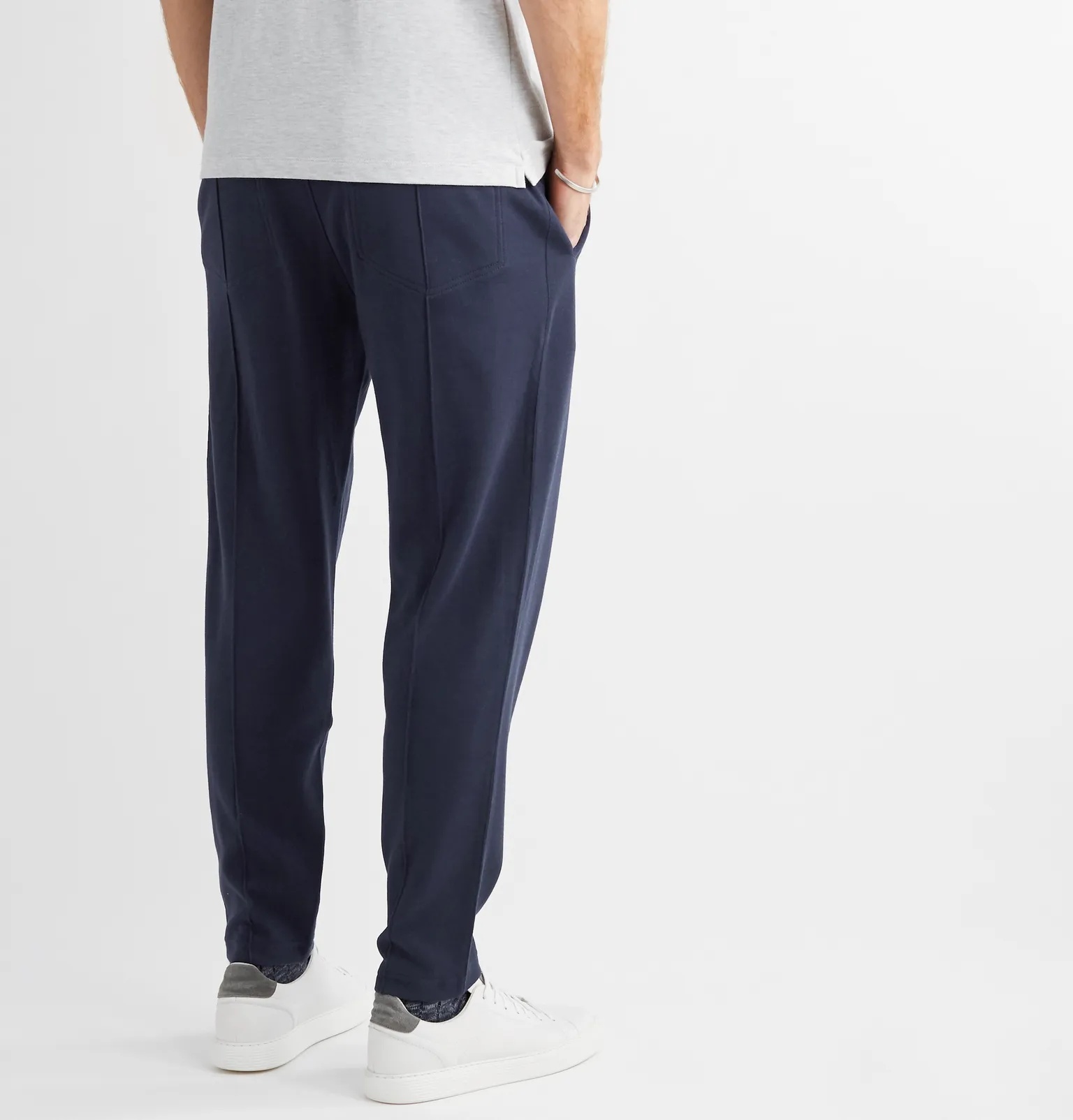 Tapered Cotton-Blend Jersey Sweatpants - 4