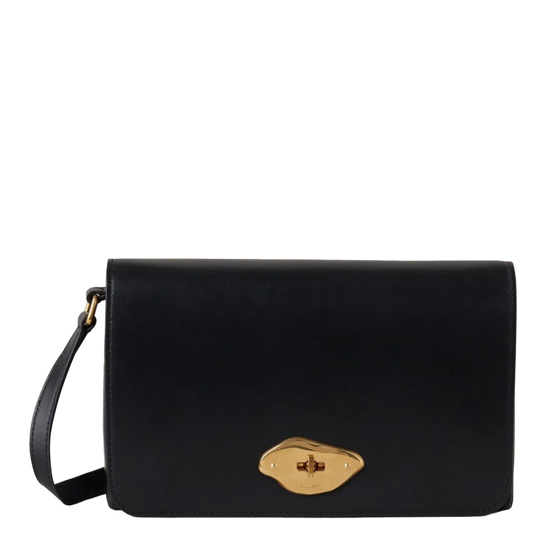 Lana Wallet On Strap Black High Gloss Leather - 1