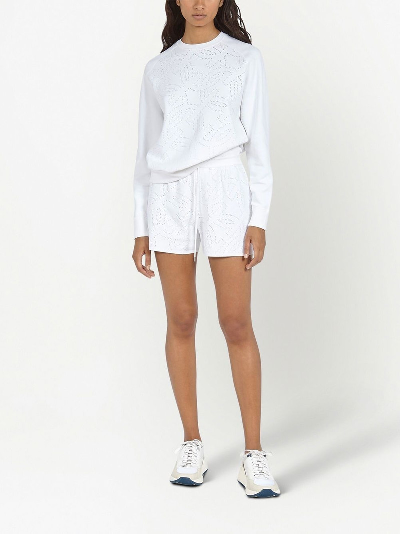FERRAGAMO perforated crew neck jumper outlook