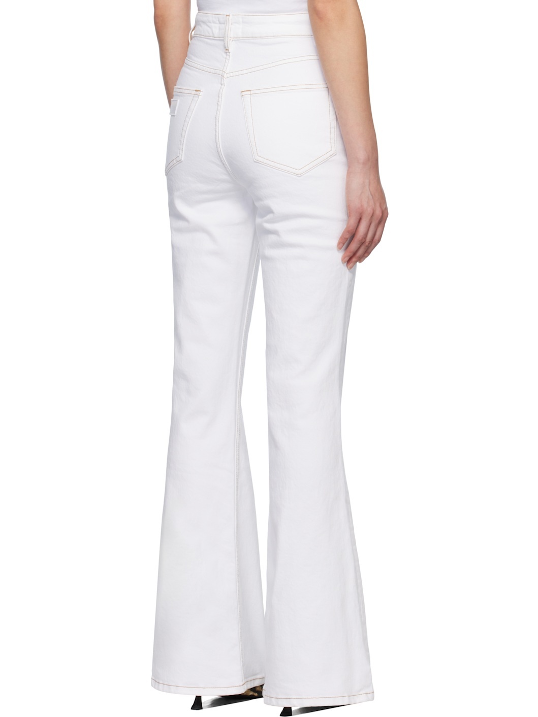 White Goddi HW Jeans - 3