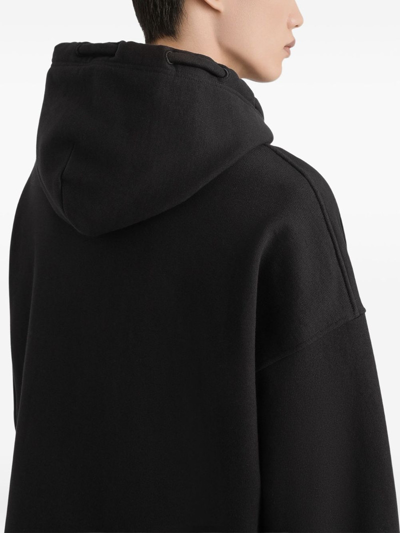 zip-up cotton hoodie 5