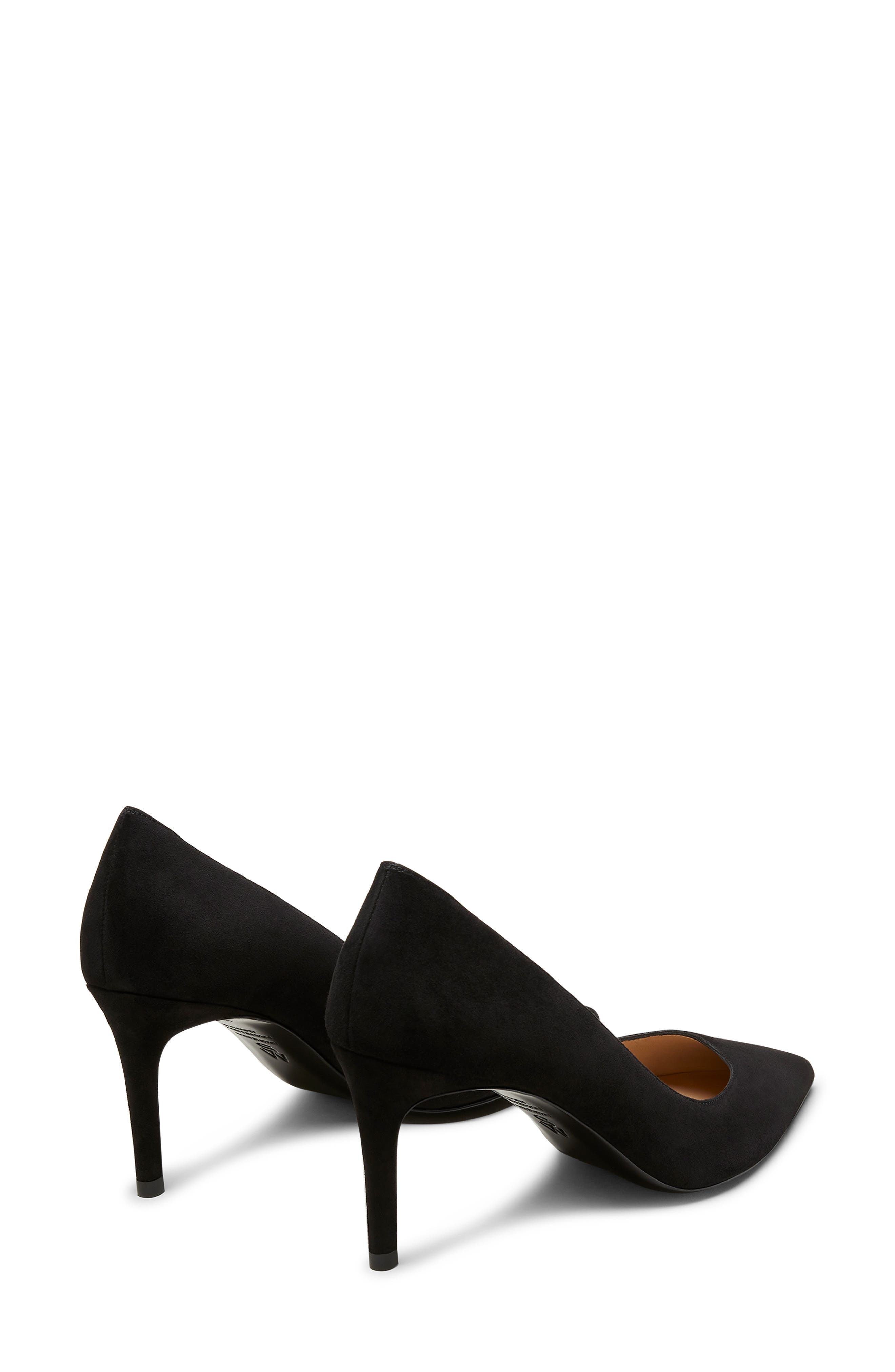 Stuart Weitzman 'Stuart Power 75 Pointed Toe Pump in Black Suede at Nordstrom - 2