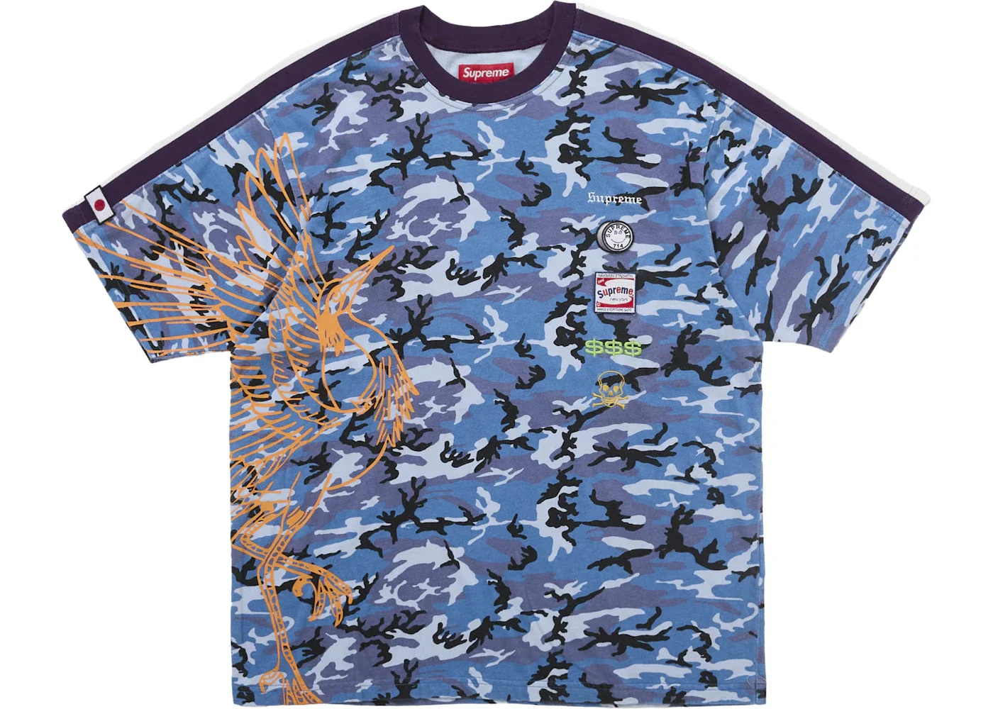 Supreme Crane S/S Top Blue Camo - 1