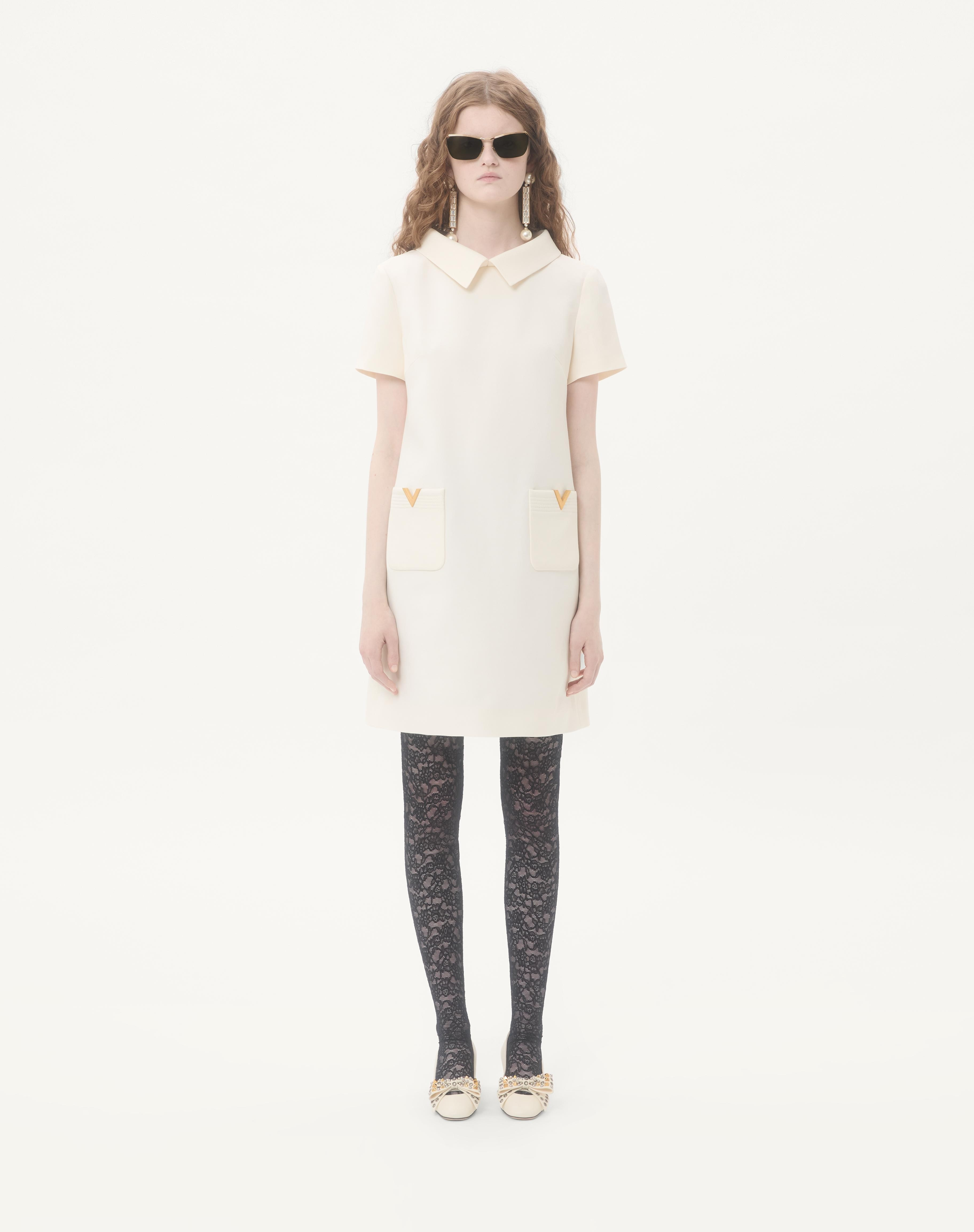 CREPE COUTURE SHORT DRESS - 5