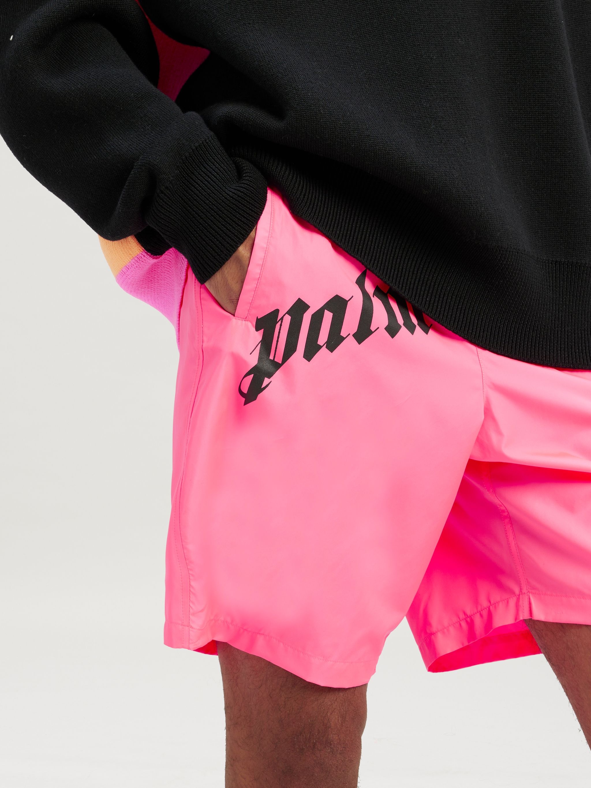 Curved Logo Bold Swim Short - 6