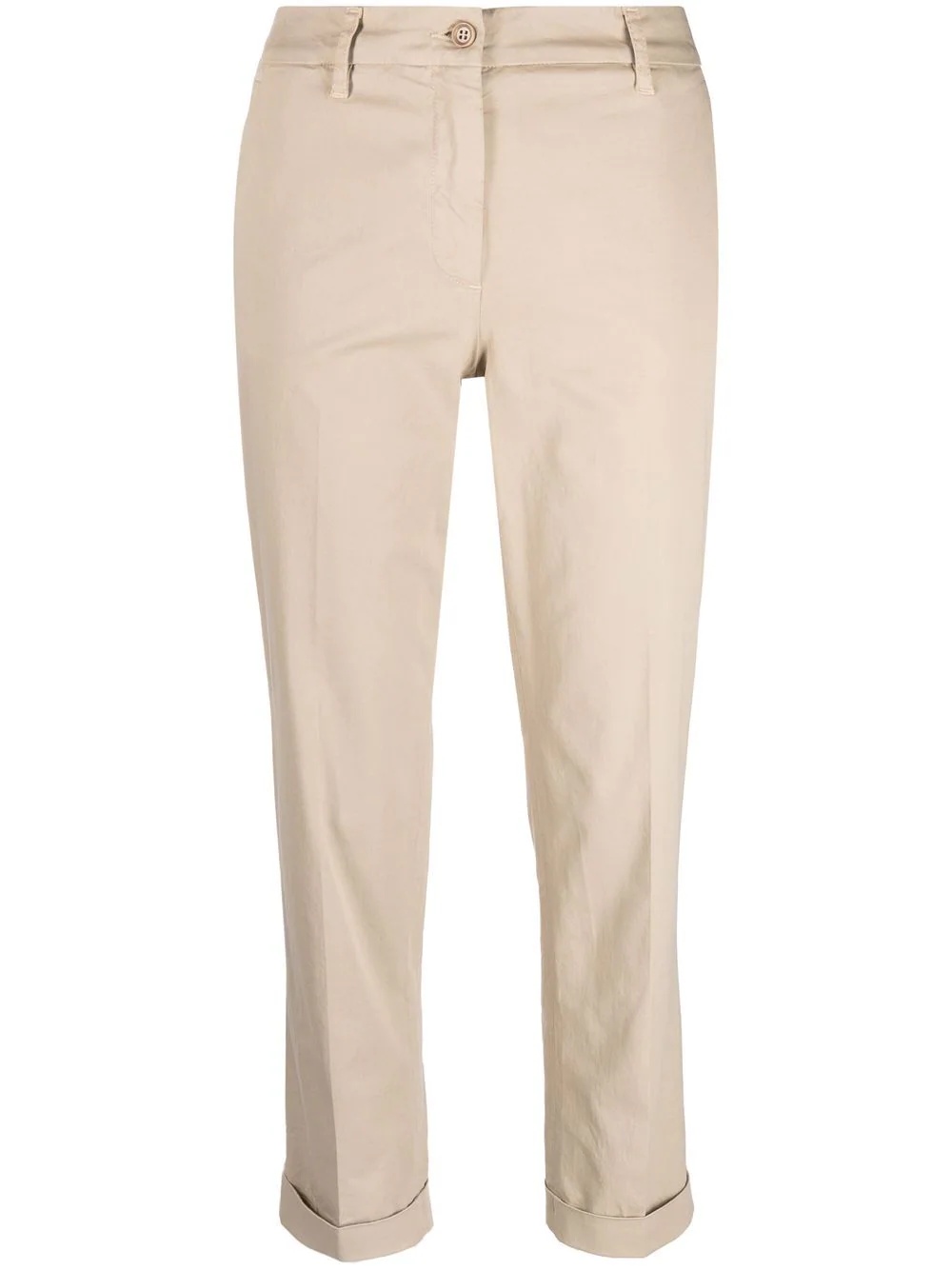 mid-rise straight-leg trousers - 1