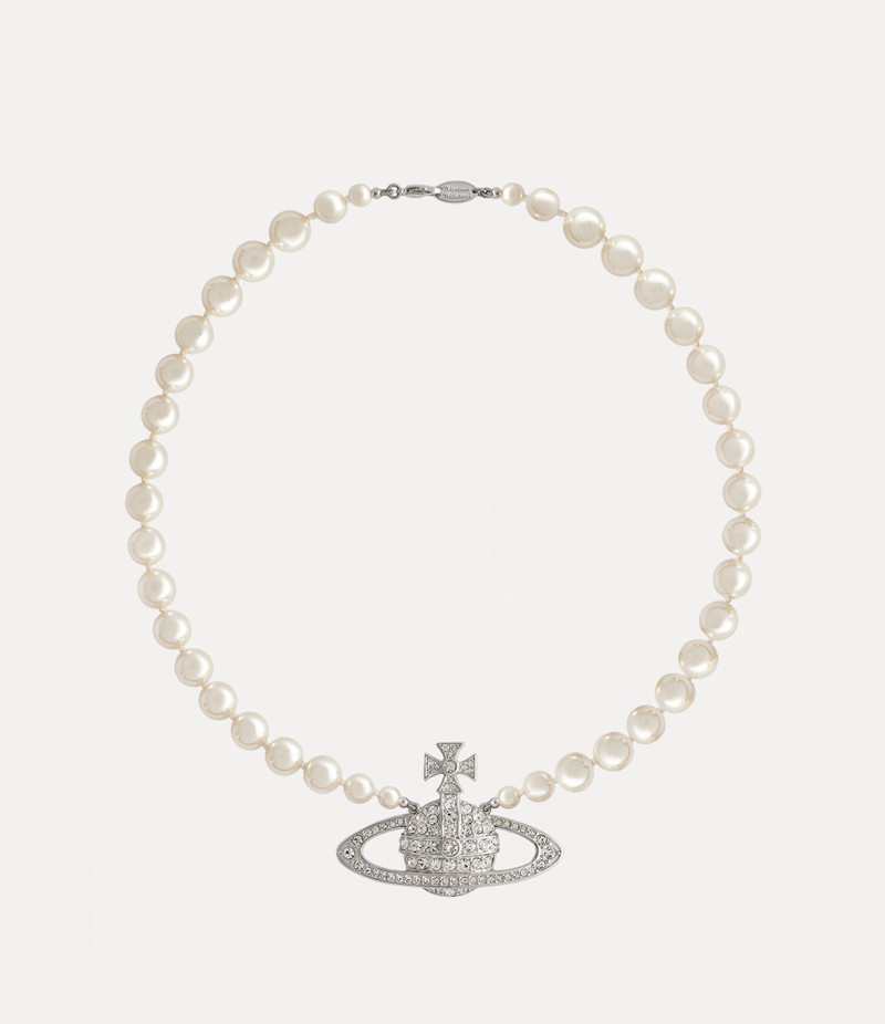 MAN. BAS RELIEF PEARL NECKLACE - 1