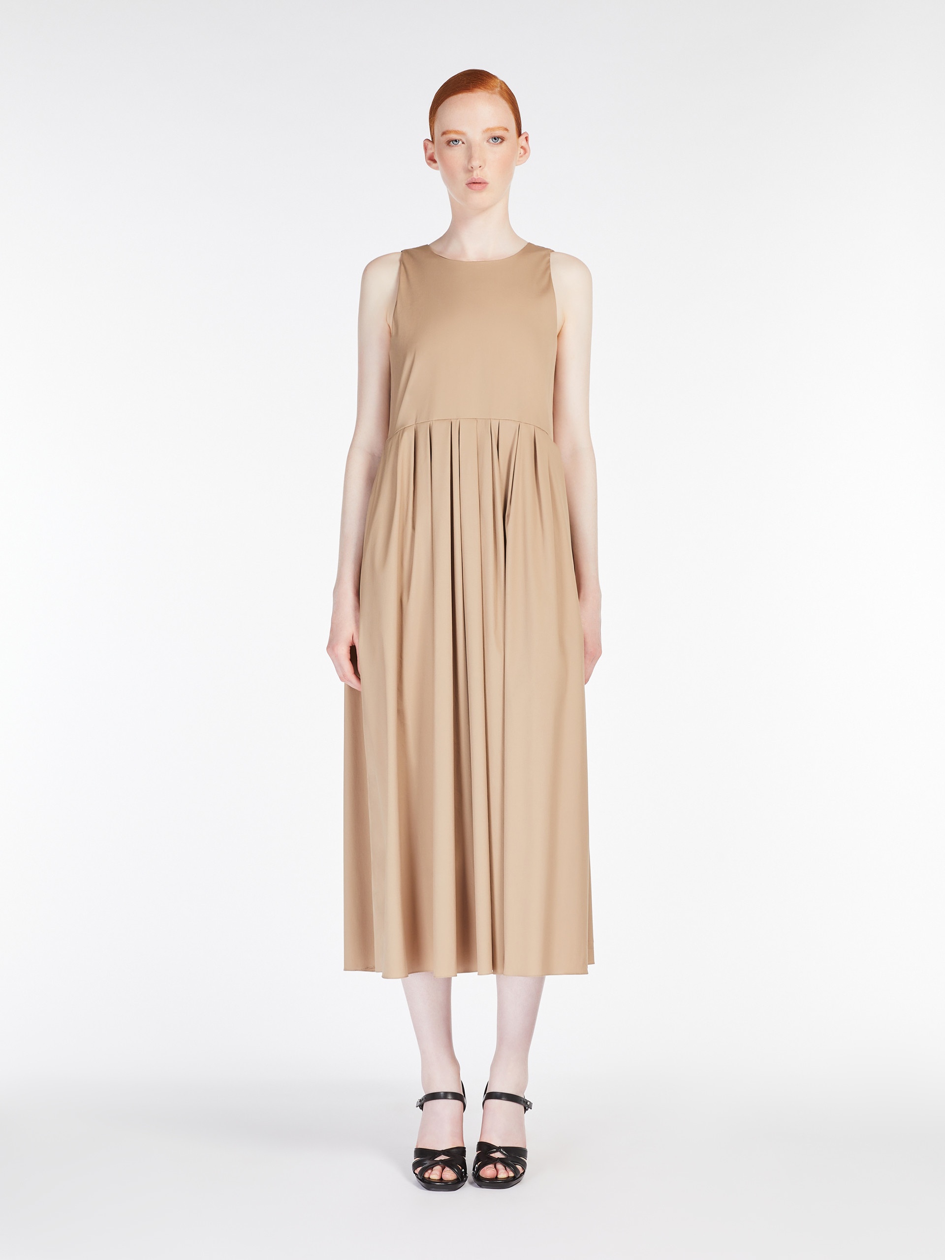 MOIRA Sleeveless poplin dress - 3