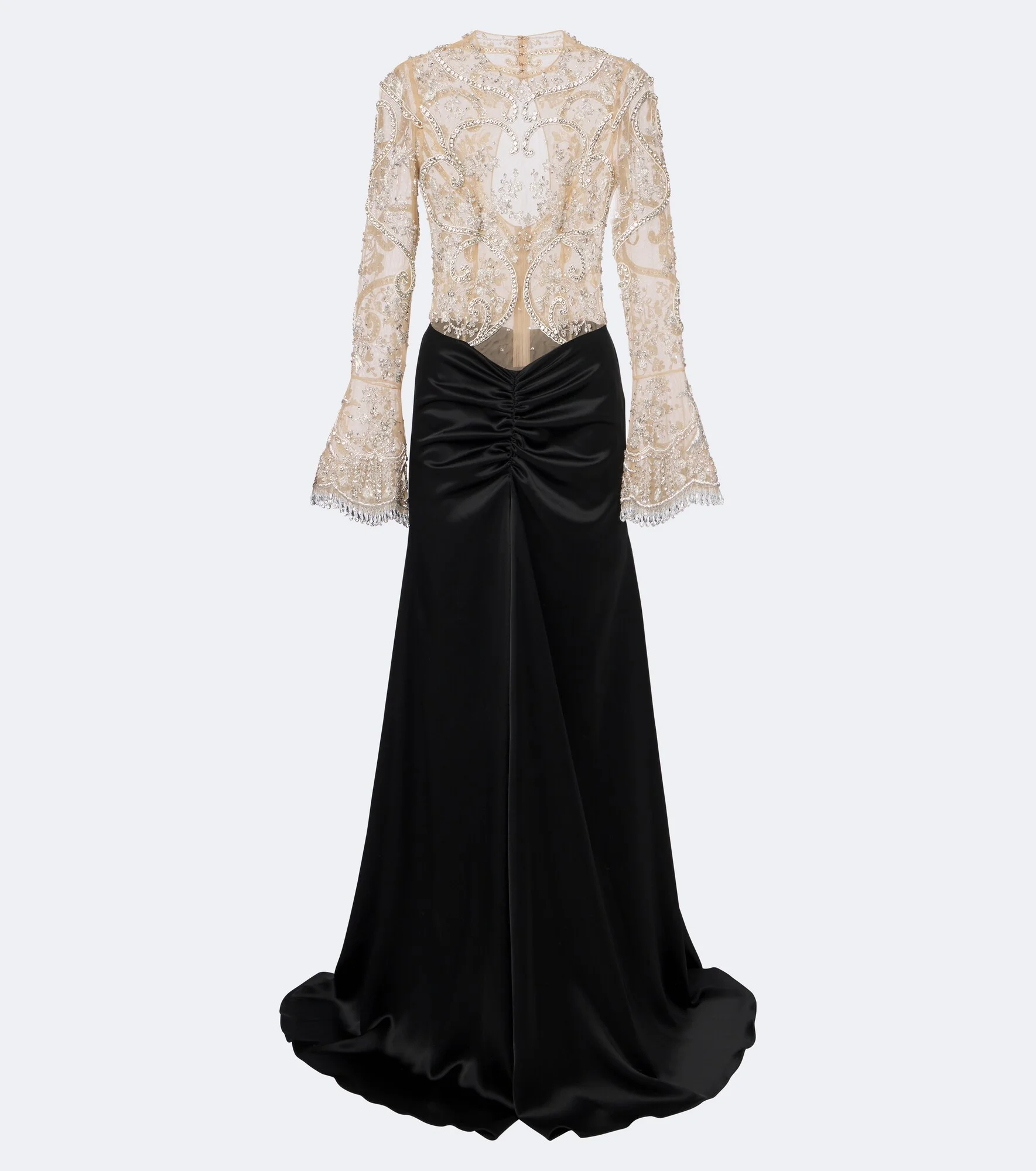 Embellished gathered gown - 1