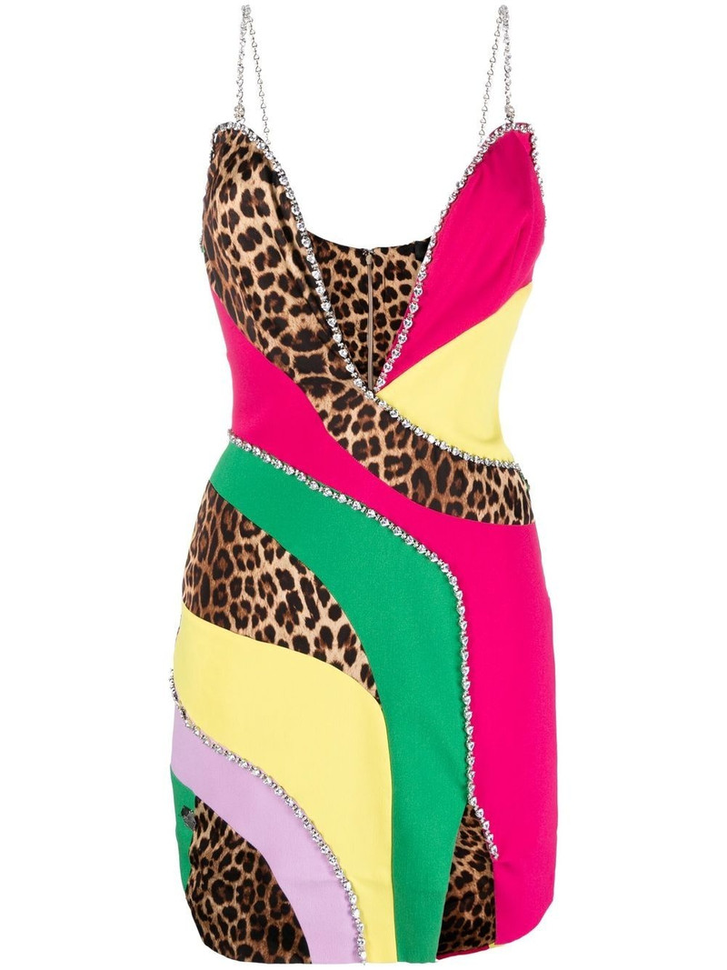 patchwork mini dress 1