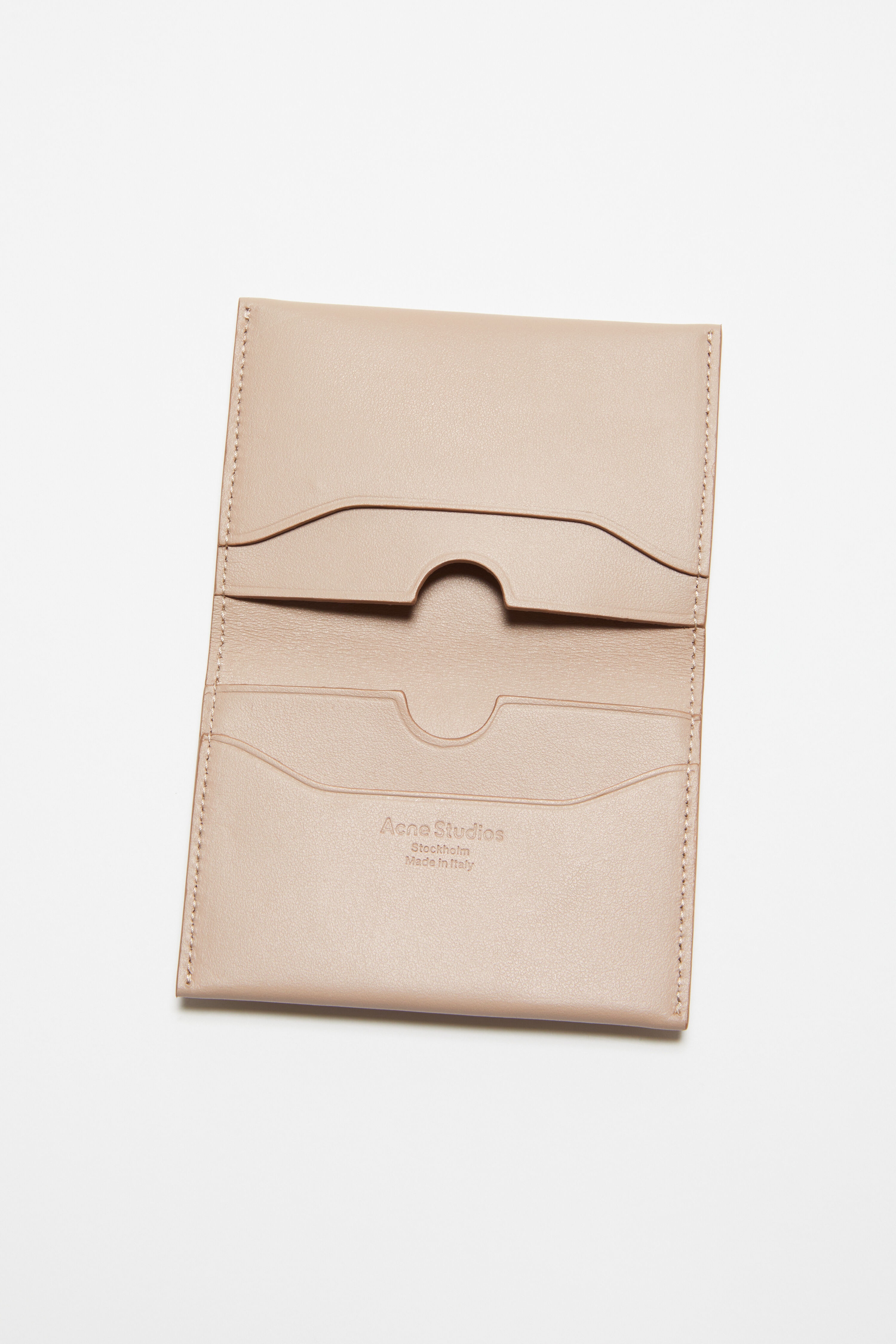 Acne Studios Logo-Print Leather Bifold Wallet | mrporter