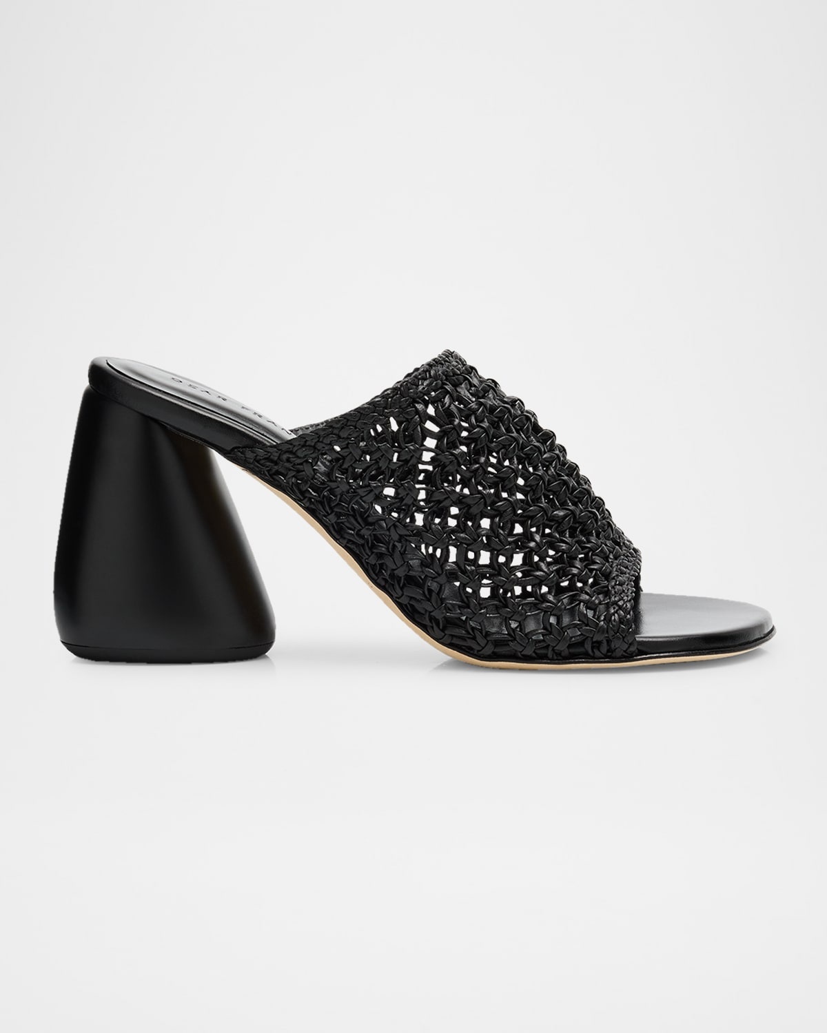 Drew Woven Leather Mule Sandals - 1
