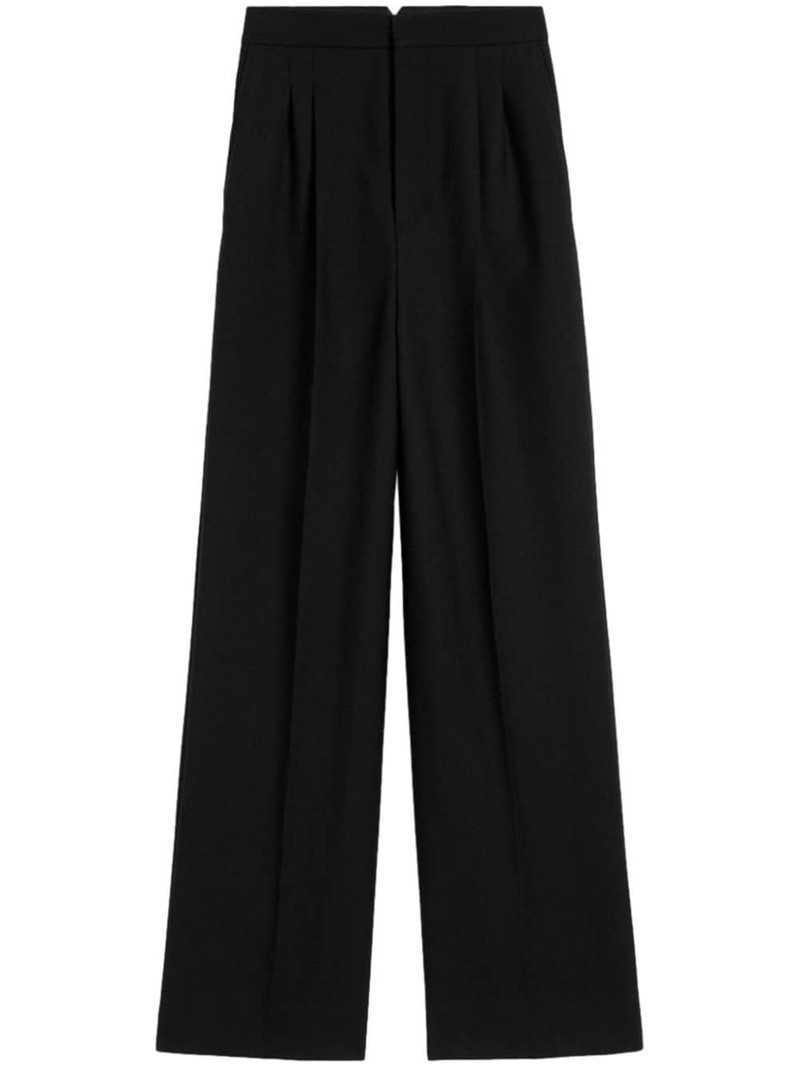 wide-leg wool trousers 1