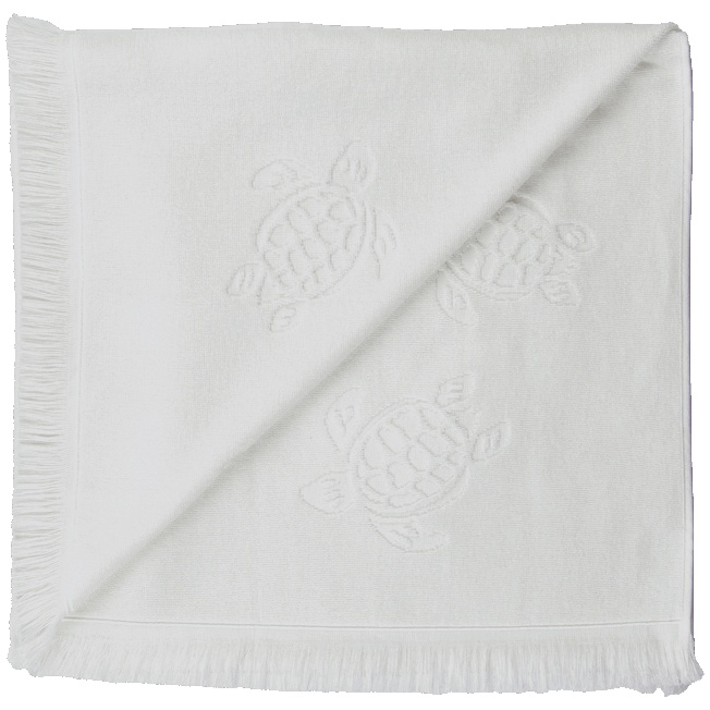 Beach Fouta in Organic Cotton Turtles Jacquard - 2