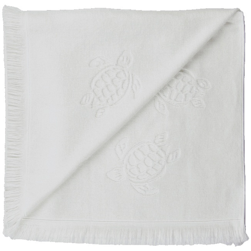 Vilebrequin Beach Fouta in Organic Cotton Turtles Jacquard outlook