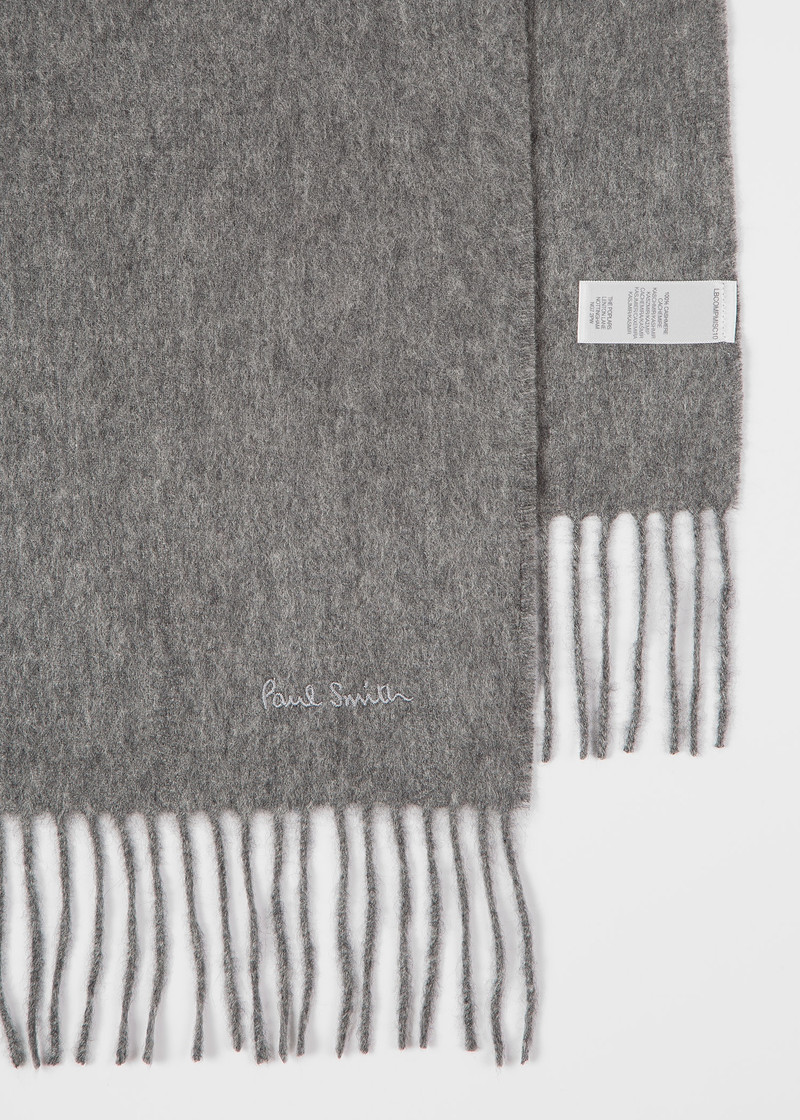 Paul Smith Grey Cashmere Scarf outlook