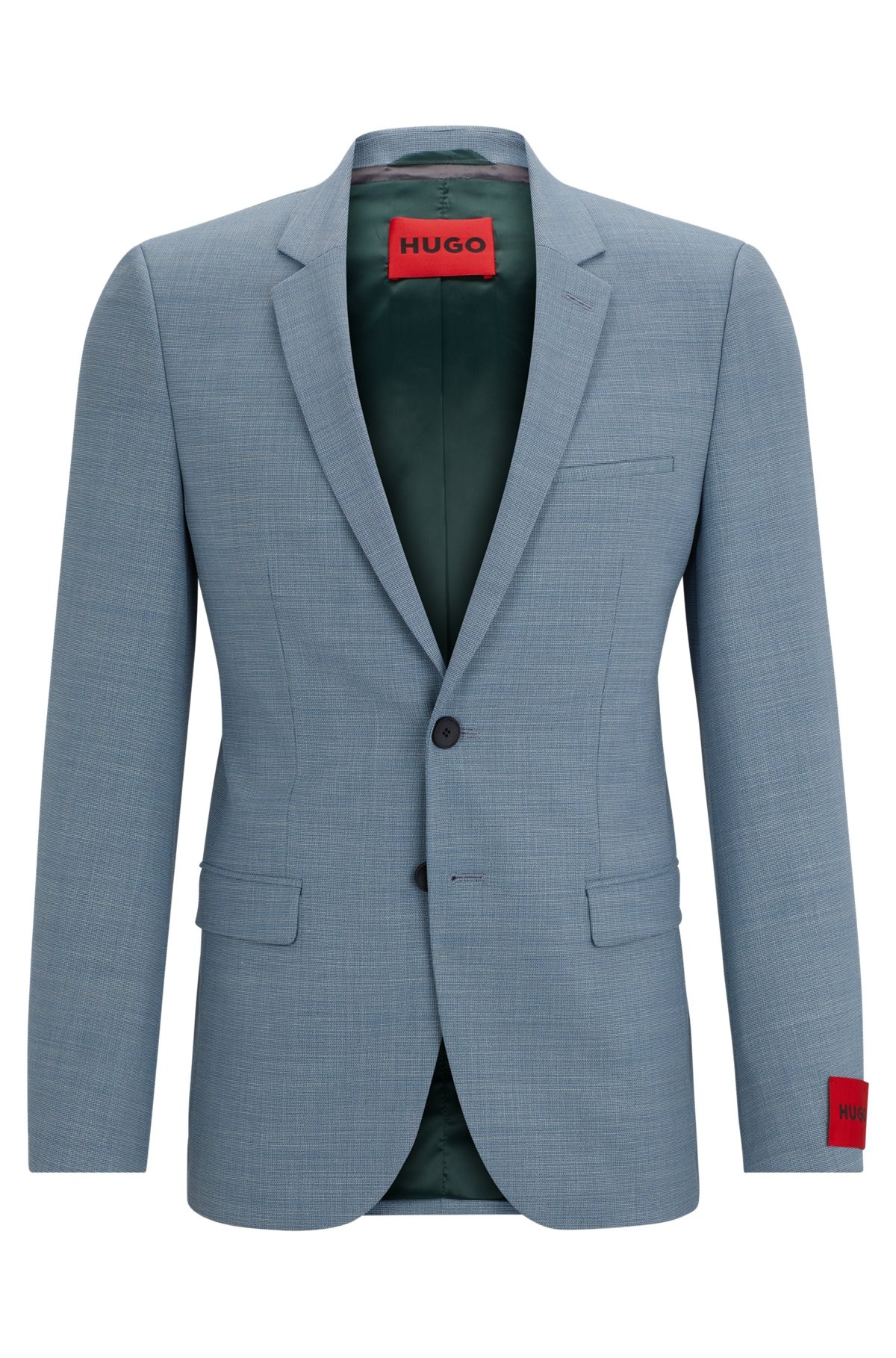 EXTRA-SLIM-FIT JACKET IN PERFORMANCE-STRETCH PATTERNED CLOTH - 1