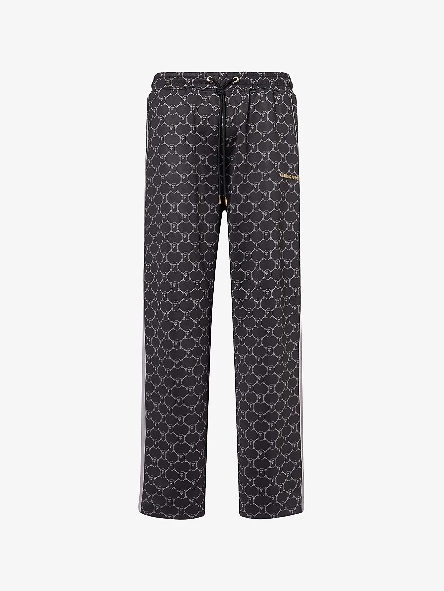College Mono Drawstring Cotton-Jersey Jogging Bottoms - 1