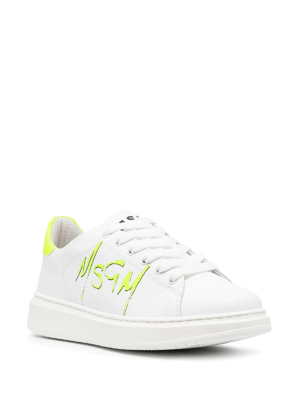 grafitti logo lace-up sneakers - 2