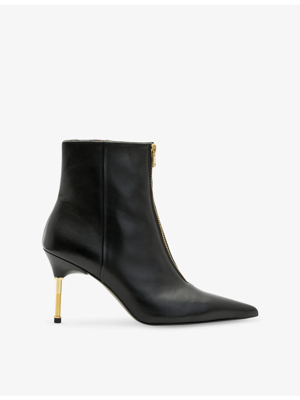 Natasha zip-up heeled leather ankle boots - 1