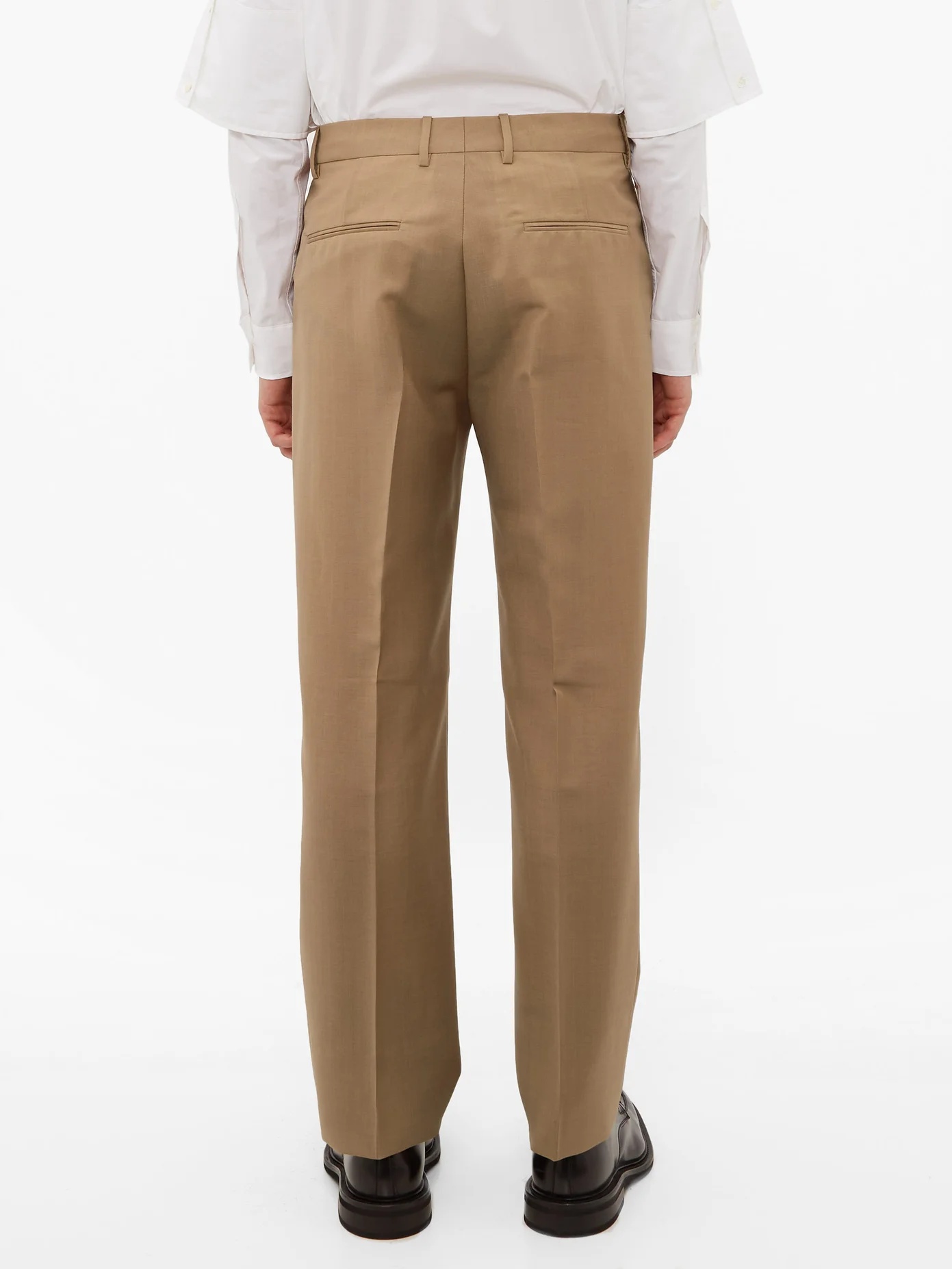 Mohair-blend slim-fit trousers - 5