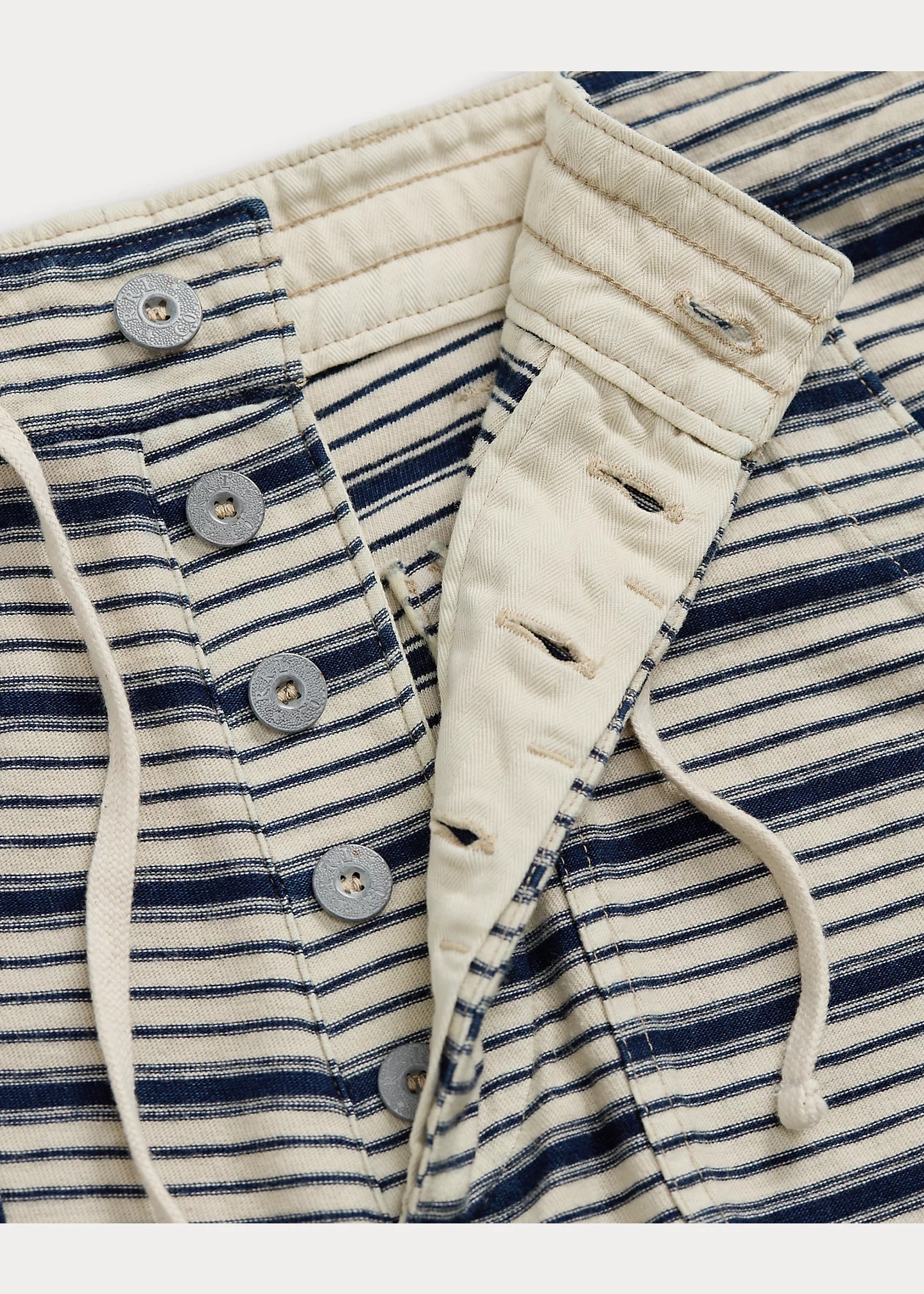 Indigo Striped Jersey Short - 3