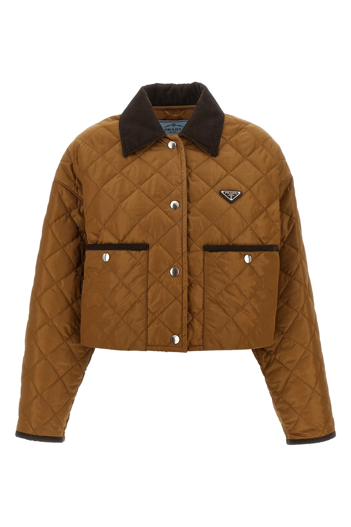 Quilted crop jacket - 1