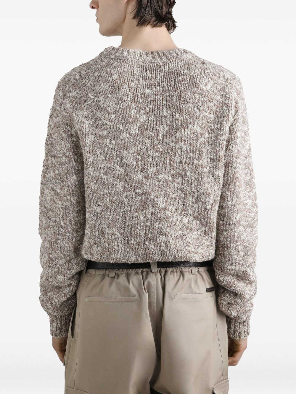 speckled knit sweater - 4