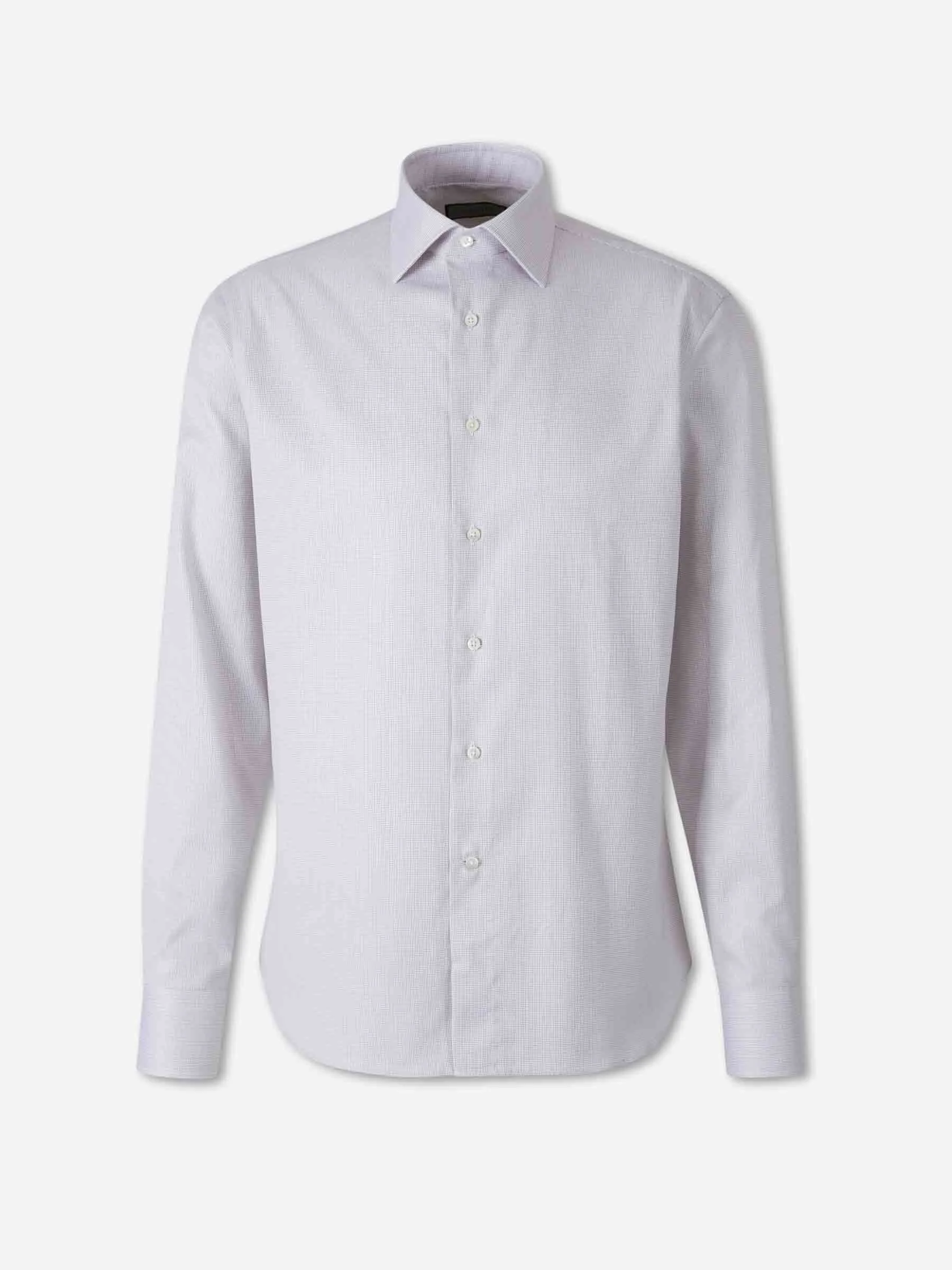 MICRO PRINT COTTON SHIRT - 1