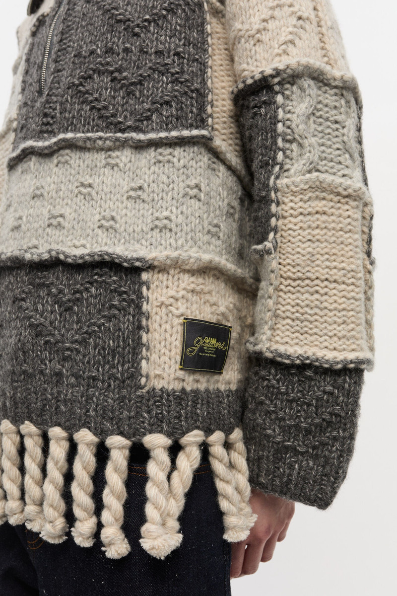 PATCHWORK FRINGE SWEATER 4