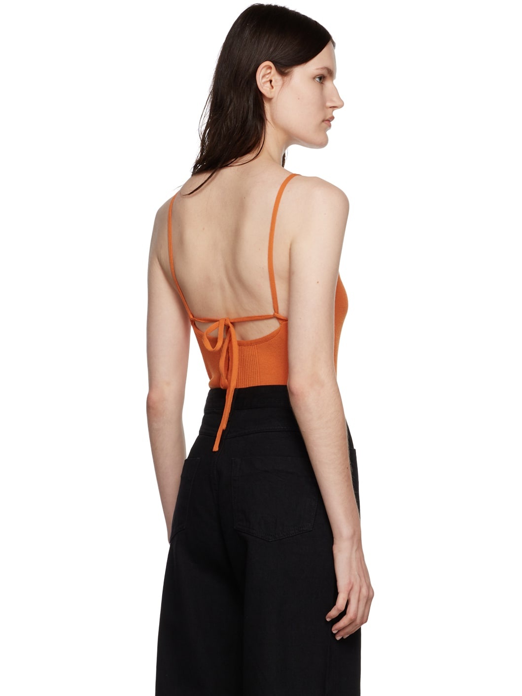 Orange Rib Bodysuit - 3
