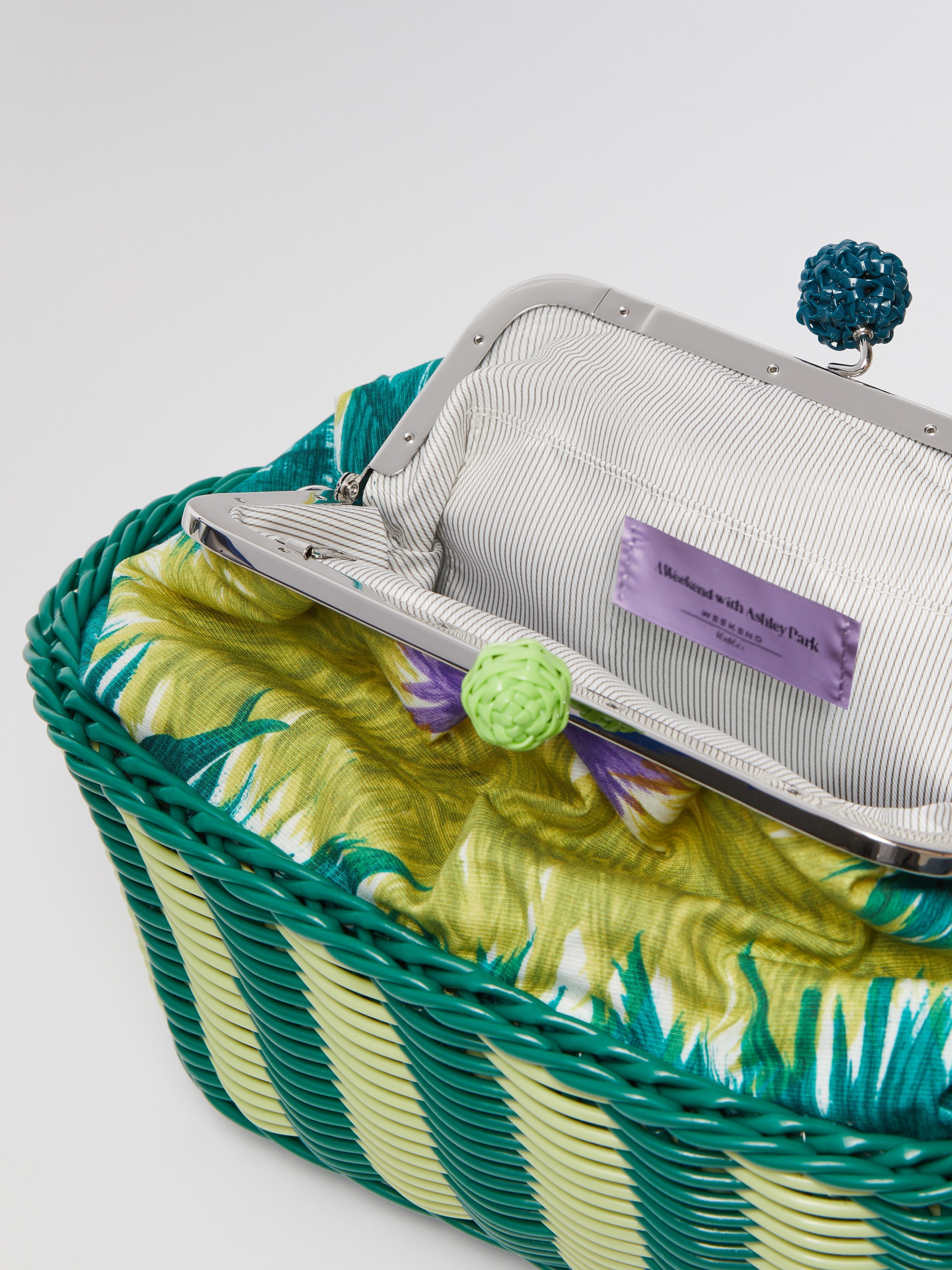 GRANADA Medium Pasticcino Bag in printed canvas - 6