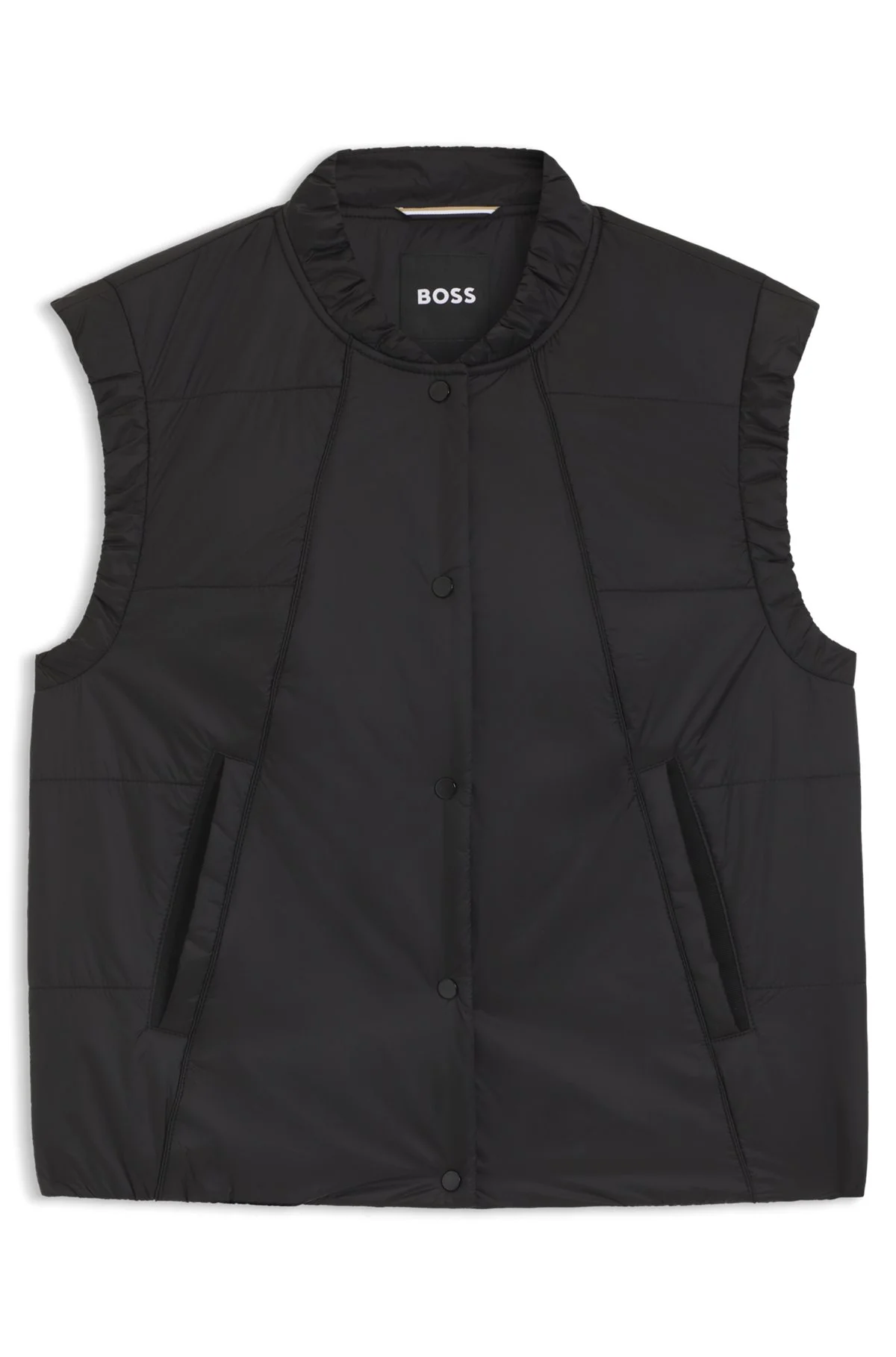 WATER-REPELLENT GILET WITH WADDING - 1