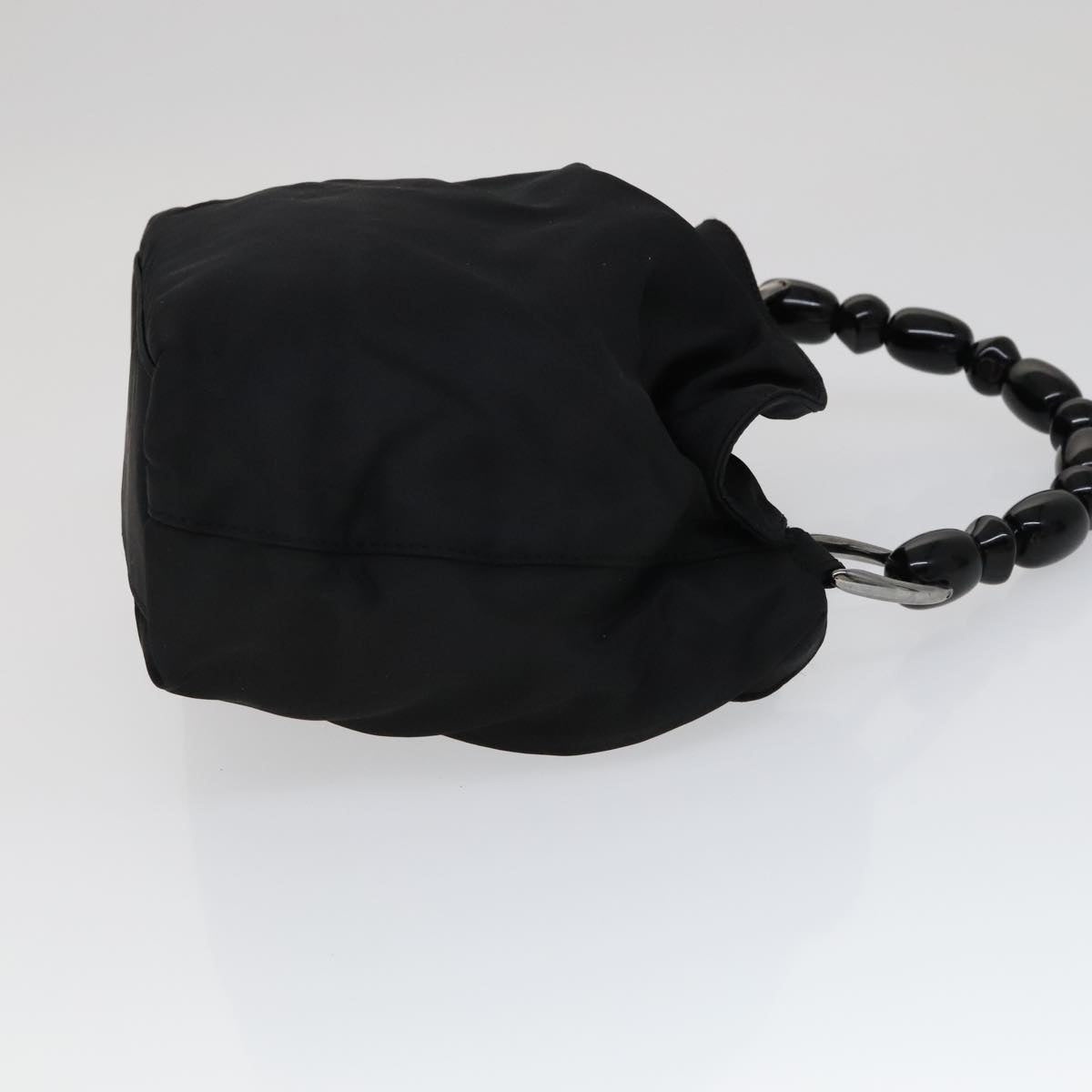 DIOR Maris Pearl Hand Bag Nylon Black - 4
