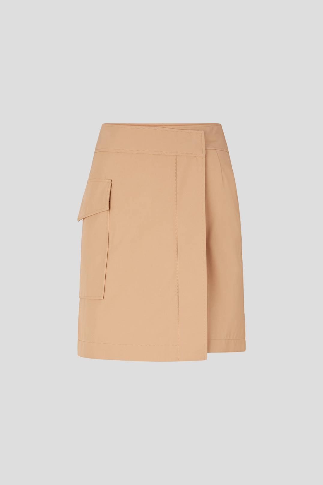 COLINE WRAP SKIRT IN BEIGE - 1