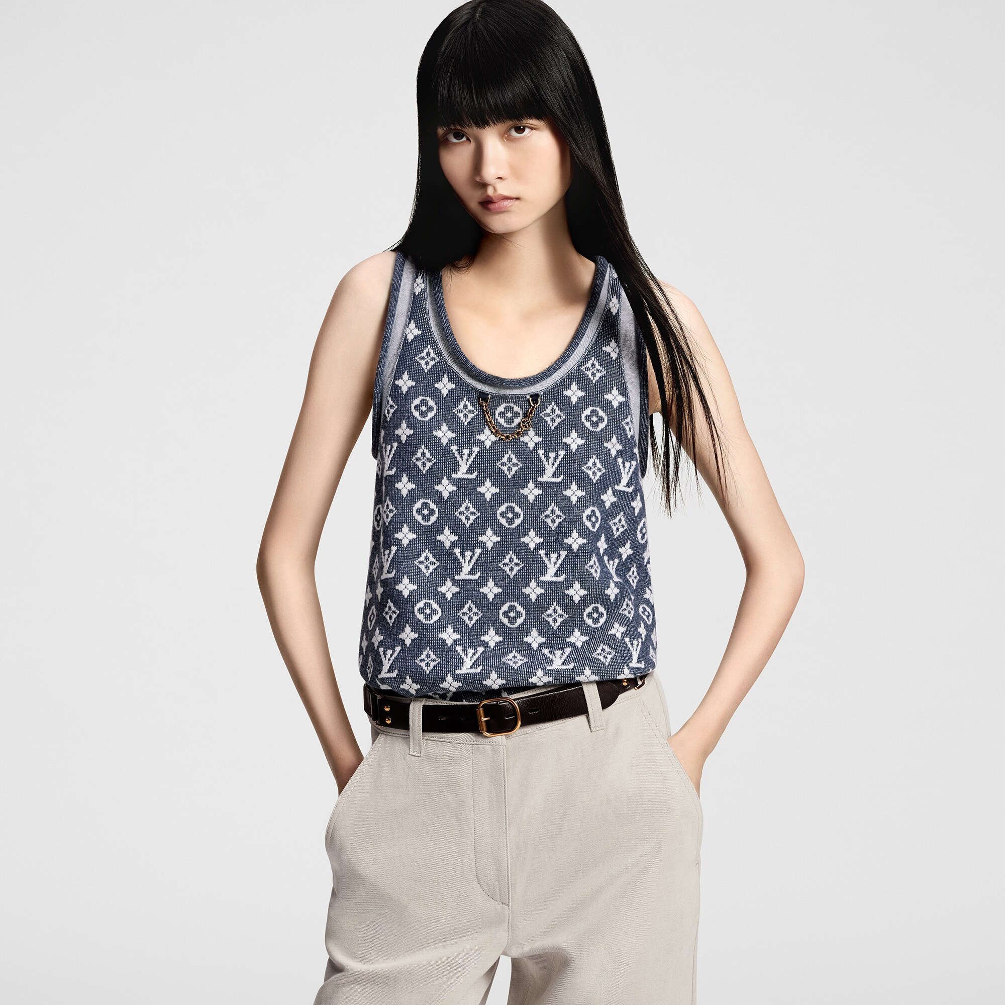 Monogram Jacquard Tank Top - 4