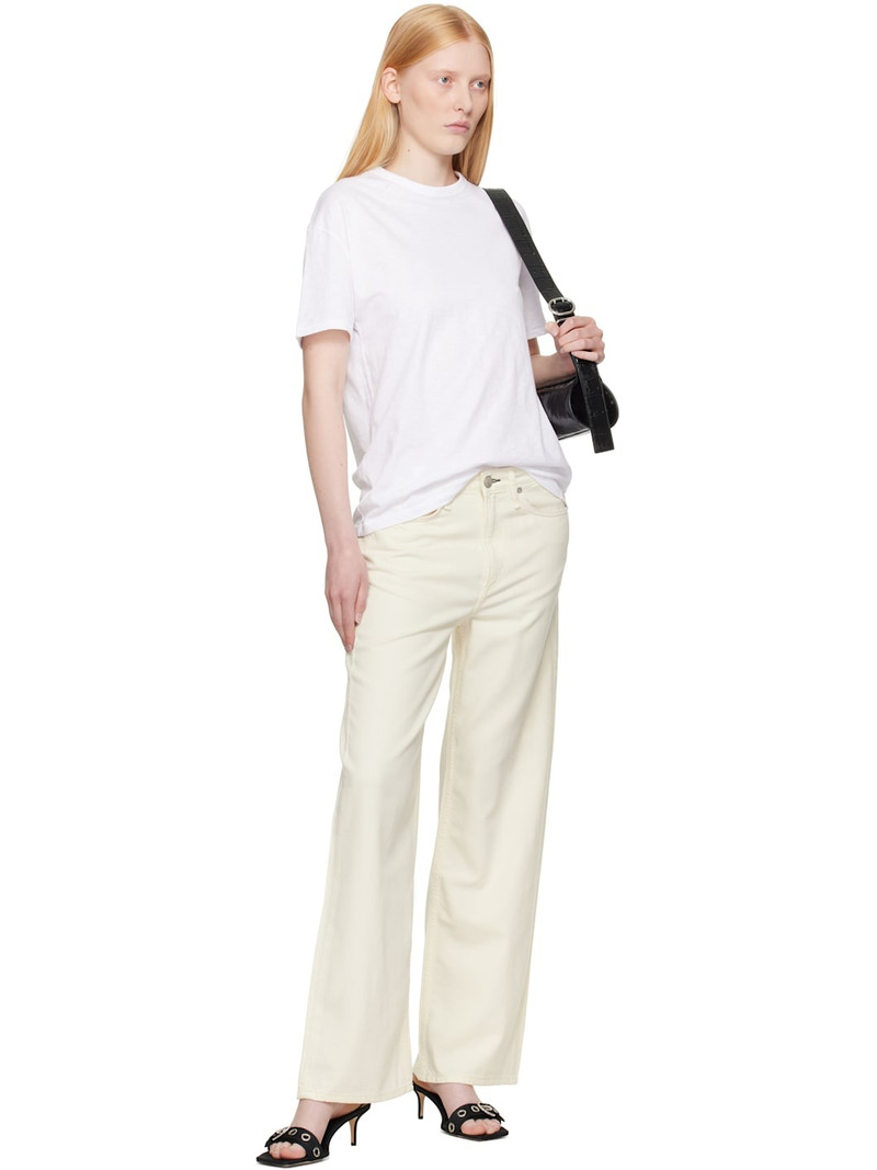 rag & bone White Mini Slub Boyfriend T-shirt outlook