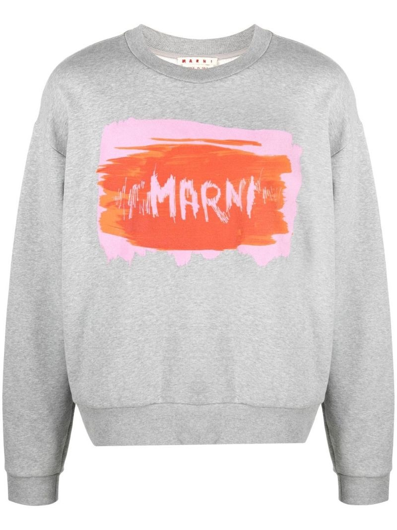 Marni logo-print sweatshirt | REVERSIBLE