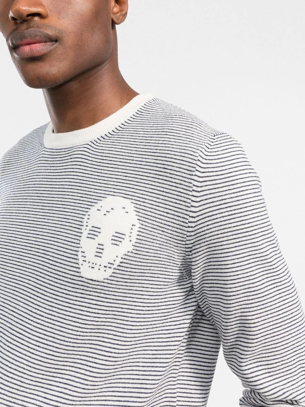 striped skull jumper - 5