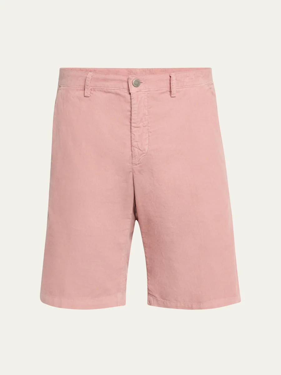 Men's Flat Front Corduroy Shorts - 1