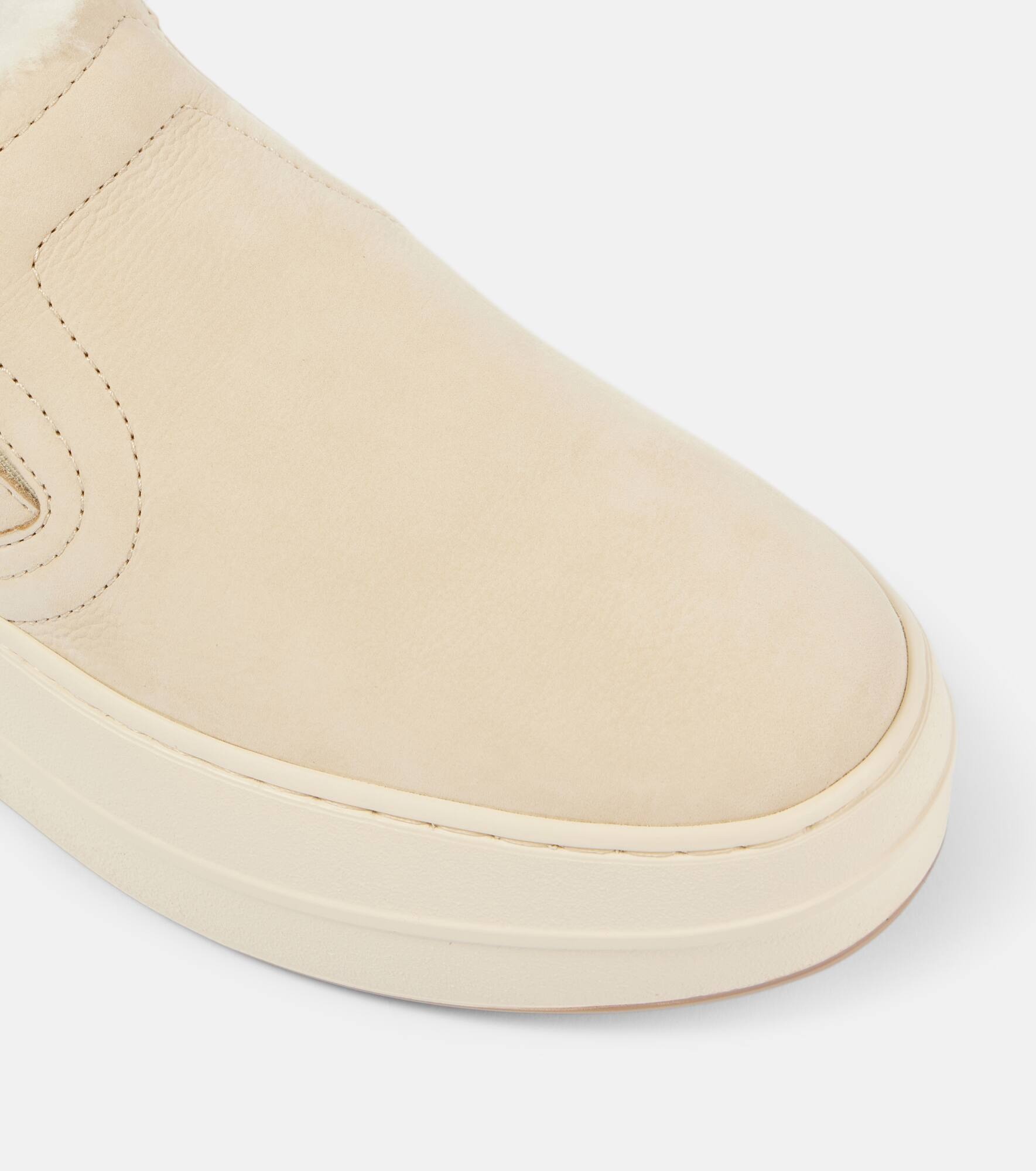 Skyscraper suede platform slip-on sneakers - 6