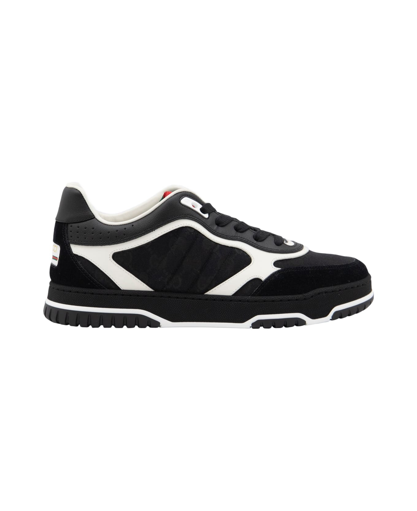 Black Leather Sneakers - 1