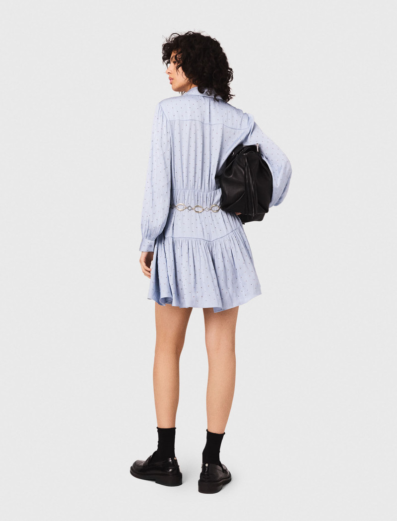Studded flowing shirt dress 4