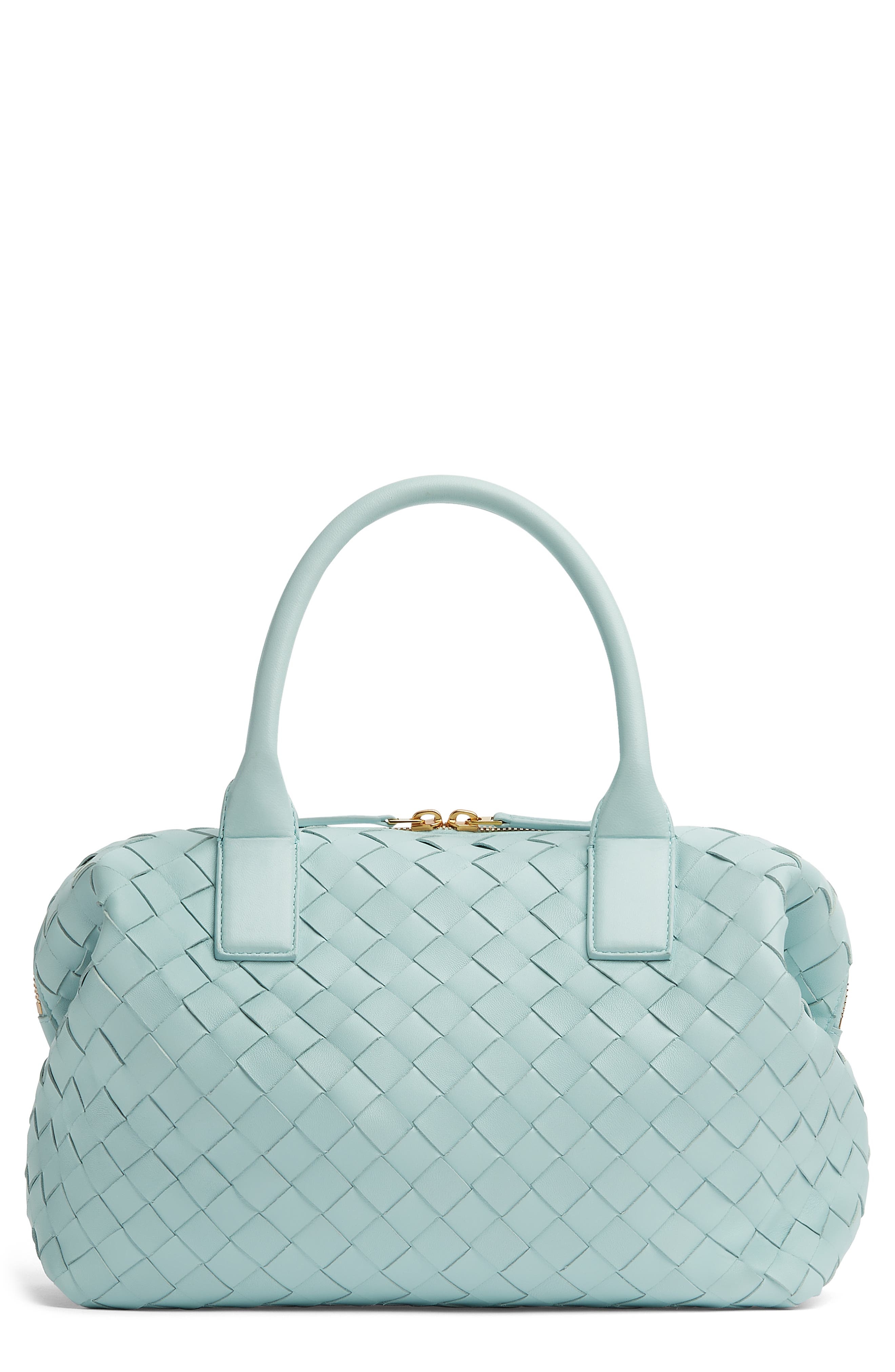 Medium Bauletto Intreciatto Leather Satchel - 1